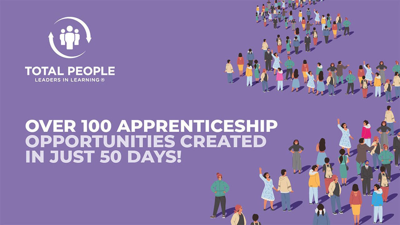 Over 100 apprenticeship opportunities created in just 50 days.