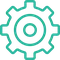 Icon of a gear wheel.