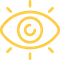 Icon of an eye with radiating lines.